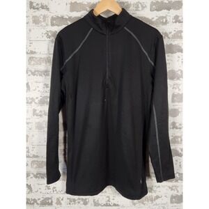 Body Glove Men's XL Black Quarter-Zip Pullover Athletic Fit‎ Performance Top